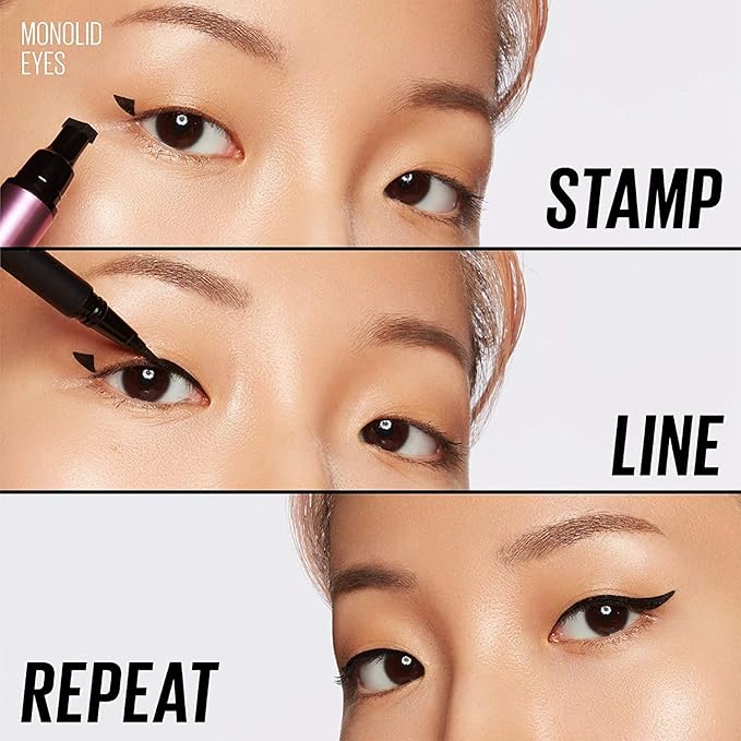 Kaja Winged Eyeliner Set - Wink Stamp Original | with Avocado Extract, Double-ended Wing, Smudge-Proof, Waterproof, Eye Irritation Tested, Long Lasting Pencil, Colorstay, Mother's Day