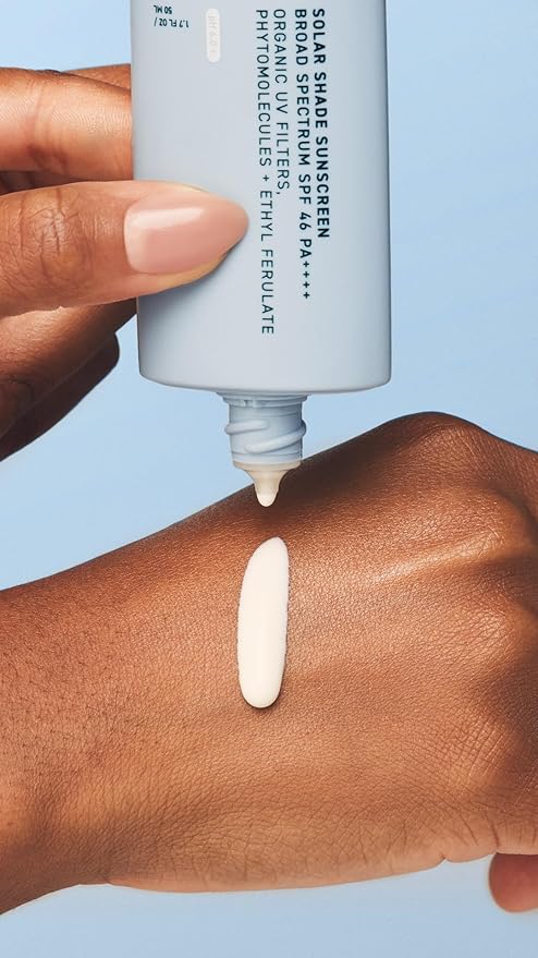 Skin Solar Shade - Moisturizing Face Sunscreen SPF 46 PA++++ Broad Spectrum UV Protection. Hydrating Sunblock for Dry Skin. Lightweight Travel Size Sun Protection, 1.7oz