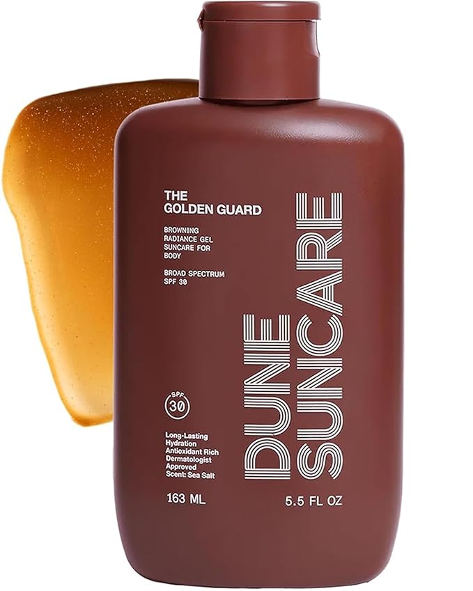 The Golden Guard Sunscreen - Reef-safe tinted Sun screen for Body - Browning Broad Spectrum Spf 30 Sun block - sun tanning lotion alternative that protects, Hydrates, and moistures your skin 5.5 Fl Oz