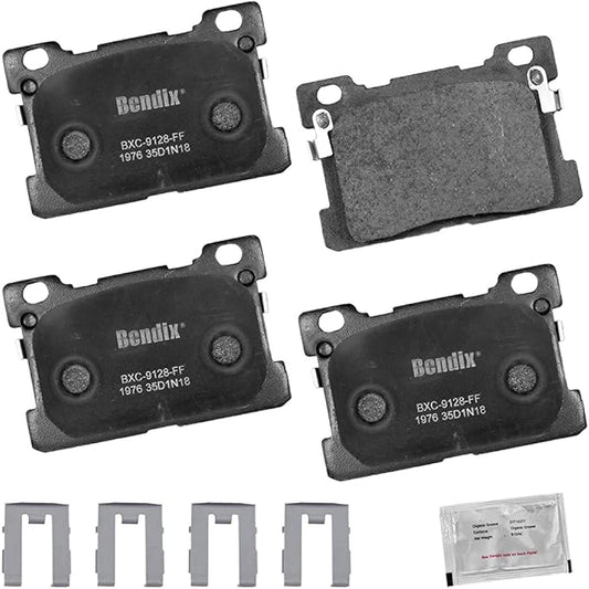 Bendix Priority1 CFC1976 Ceramic Rear Brake Pads for Genesis G90 2018-2017