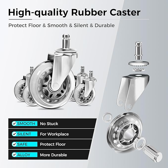 BEWISHOME Saddle Stool with Wheels, Swivel Adjustable Rolling Stool,Heavy Duty PU Leather Wide Thick Seat Padding Ergonomic Chair for Beauty Salon Spa Clinic(Black) BMD01B