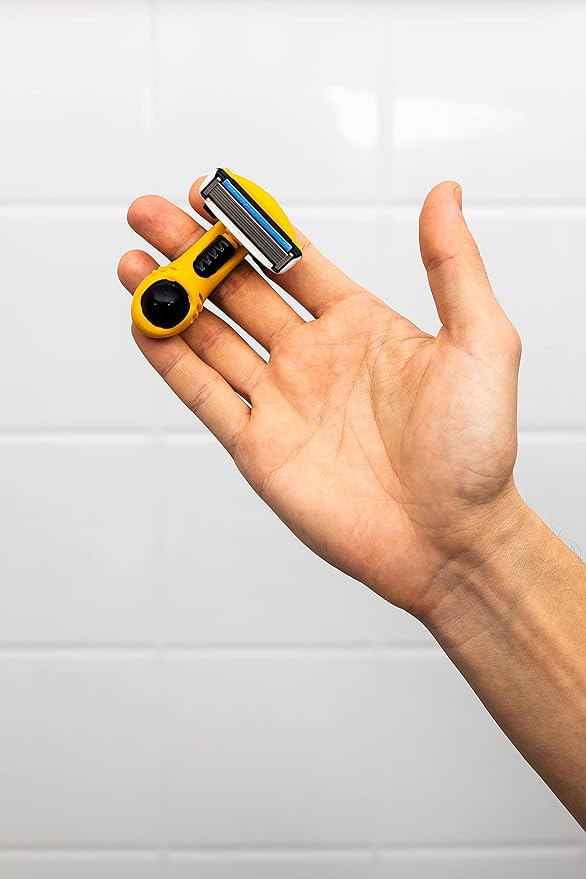 Moto Men's Head Shaving Starter Kit with 5oz HeadSlick Shaving Cream, Shaving Razor, Blade Refills