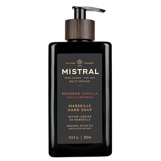 Mistral Men's Natural Hand Soap, Bourbon Vanilla