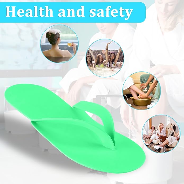 NICEMOVIC 72 Pairs Disposable Pedicure Slippers Foam Disposable Flip Flops Multi Color for Pedicure Sandals Bulk Pedicure Shoes for Women Salon Nail Spa Pedicure
