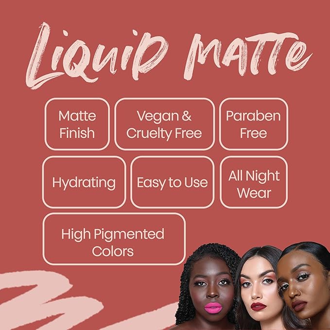 The Lip Bar - Nonstop Liquid Matte Lipstick, Know It All (Purple/Brown Blend) - High Pigment - One Swipe - Long Lasting - Jojoba Oil & Vitamin E - Vegan & Cruelty Free - Makeup & Cosmetics - .24 fl oz
