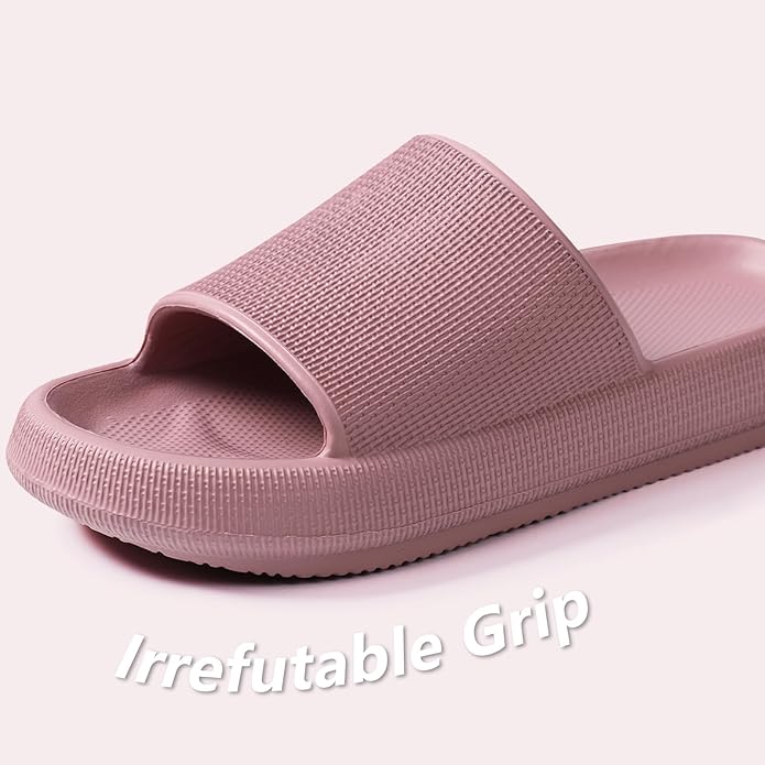 Menore Slippers for Women and Men Quick Drying, Parent-Child EVA Open Toe Soft Slippers, Non-Slip Soft Shower Spa Bath Pool Gym Beach House Sandals for Indoor & Outdoor