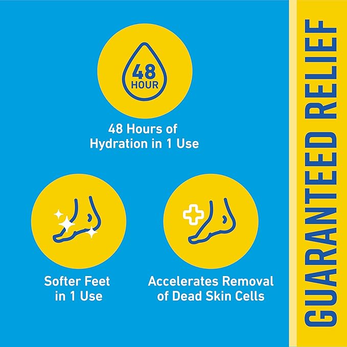 O'Keeffe's for Healthy Feet Exfoliating and Moisturizing Foot Cream, Guaranteed Relief for Extremely Dry, Cracked Feet, Softer Feet in 1 Use, 3.0 Ounce Tube, (Pack of 2)