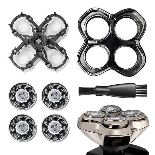 Pro 4 Shaver Replacement Heads for Gold PRO, Silver PRO, Platinum PRO, Butterfly Kiss PRO… Series Head Shavers, Floating 4 Heads for a Fast, Close and Smooth Shave.