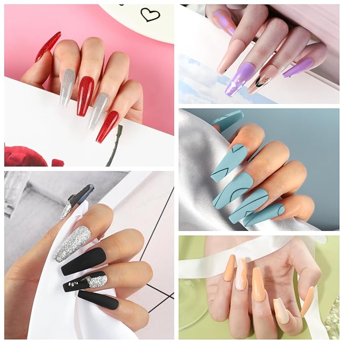 COSCELIA 57pcs Gel Nail Polish Kit with U V light Starter Kit 40 Colors Gel Polish Set 5pcs Top and Base Coat Glossy Matte Glitter Effect Beautiful Nail Stickers Gel Manicure Kit DIY Gifts for Women
