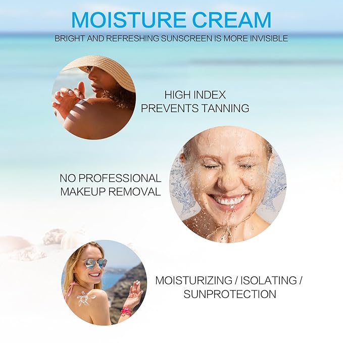 2PCS Centella Sunscreen SPF 50, 50ML 𝑴𝒂𝒅𝒂𝒈𝒂𝒔𝒄𝒂𝒓 Sunscreen Face Serum, Daily UV Defense Sunblock Summer for Face, Travel Essentials for Black Girl