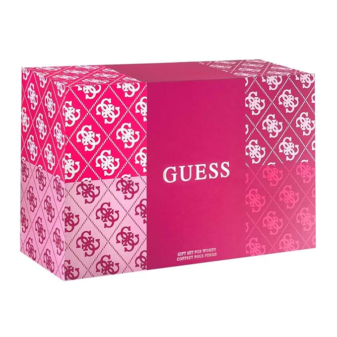 Guess 2.5oz EDP Spray, 0.5oz EDP Spray, 3.4oz Body Lotion, Pouch Women 4 Pc Gift Set