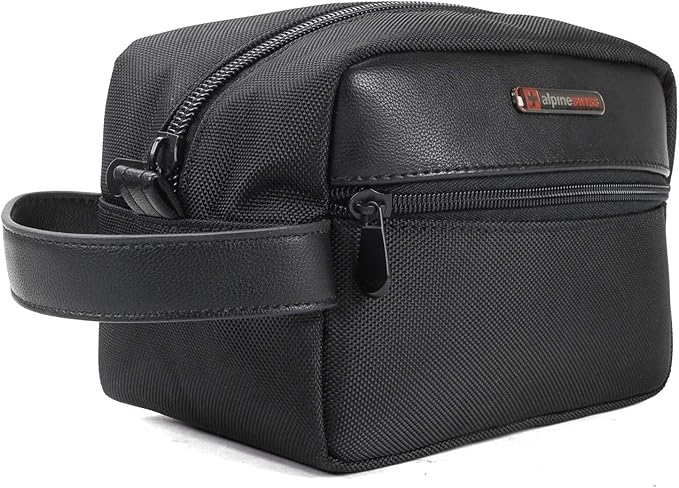Alpine Swiss Hudson Travel Toiletry Bag Shaving Dopp Kit Case