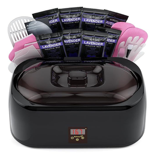 4000ml Paraffin Wax Machine for Hand and Feet - Professional Wax Warmer with 200W Thermal Core, LED Real-time Temp Control & 167°F Rapid Melting, Intense Hydration with Hand Wax Paraffin Bath