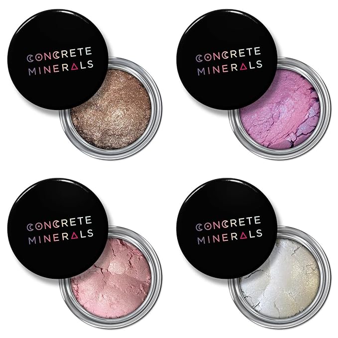 Concrete Minerals Eyeshadow, Silky- Smooth and Highly Pigmented, Longer-Lasting With No Creasing, 100% Vegan and Cruelty Free, Handmade in USA, 8 Grams Loose Mineral Powder (Venus)