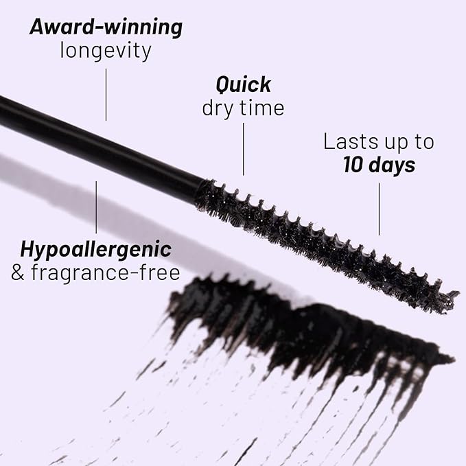 Lilac St - Eternal Bond Black Lash Glue & Lash Crystal Coat - Long Lasting & Fast Drying Lash Glue - Sealant for Extended Lash Wear, Reduce Stickiness & Keeps Lashes Clean - Waterproof, Vegan