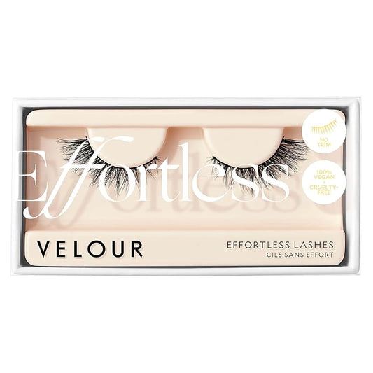 Velour Effortless Lashes, Natural Looking False Eyelashes, Fluffy & Lightweight No Trim Eyelashes, Reusable Fake Lashes For All Eye Shapes, Vegan & Cruelty-Free, Lash Glue not Included (Would I Lie?)