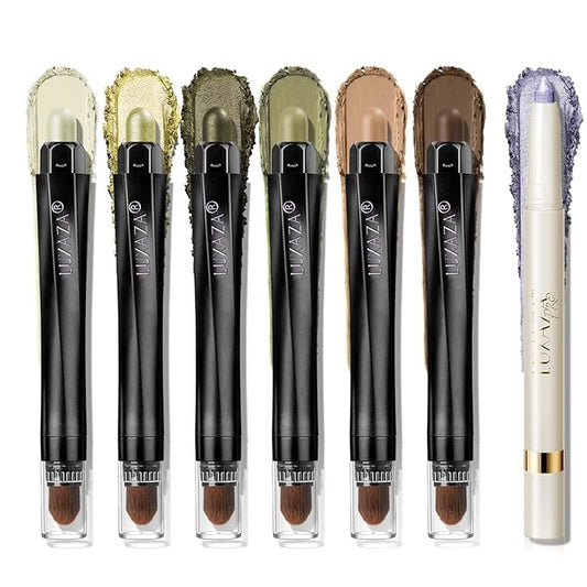 Cream Eye Shadow Eyeliner Makeup Sticks, Highlighter Brightener Pencil Classic-A016 + Multi-use-S5