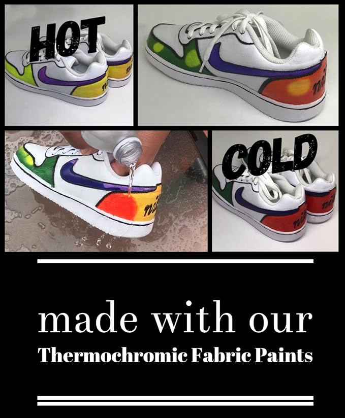 Temperature Activated Thermochromic Color Changing Pigment Perfect for Color Changing Slime (Green-Yellow 77F/25C)