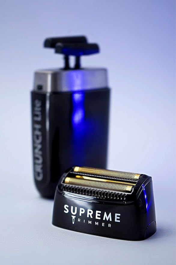 Supreme Trimmer Crunch Lite Electric Double Foil Shavers for Men | 60 Minute Runtime, Men's Electric Face Razor for Stubble Corded/Cordless | STF600