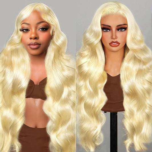 Blonde Wig Human Hair 613 13x6 Lace Front Wig Human Hair 200 Density Blonde HD Lace Front Wigs Human Hair Pre Plucked 613 Body Wave Lace Frontal Wigs 13x6 22inch