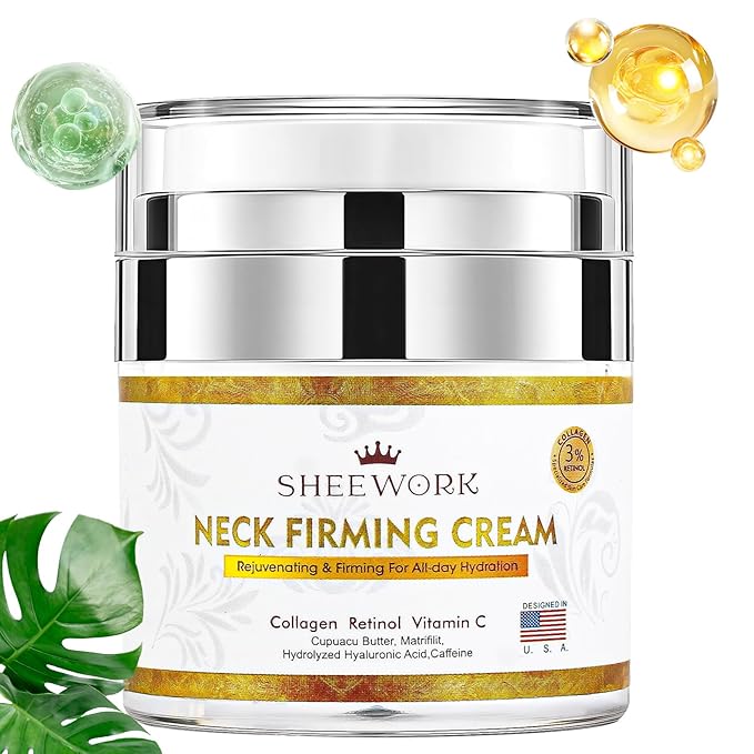 Neck Creams for Tightening and Firming,Neck Firming Cream for women, Aging Neck Creams for Tightening Lifting Sagging Skin and Hydrating,Firming Cream for Wrinkle Reduction,Gift for Men and Women