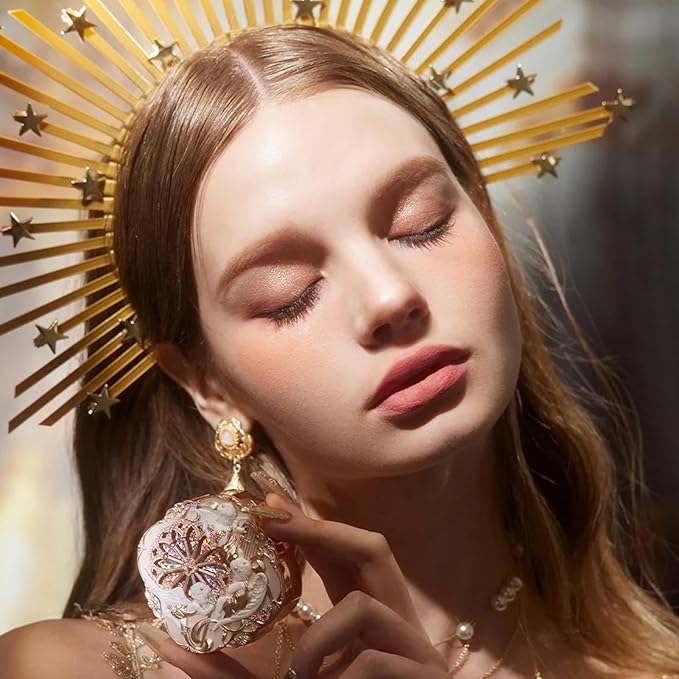 Flower Knows Little Angel Cream Blush,Buildable & Blendable Makeup Blush for cheeks,Soft & Long-lasting for Girls & Women(05 Fingertip Stellar,6g)