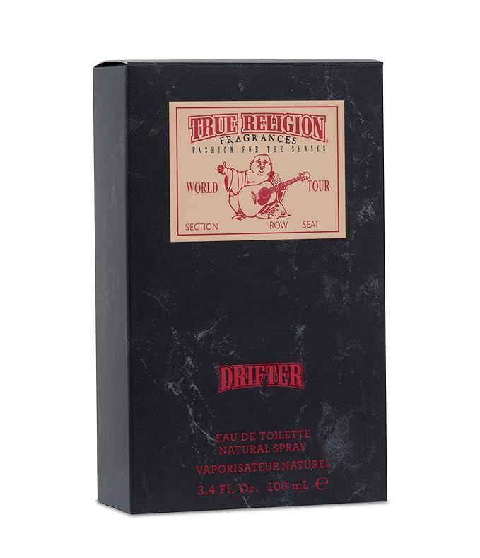 True Religion Drifter Men's Cologne - 3.4 fl oz eau de toilette - aromatic, herbal, marine - bergamot, apple, aquatics, lavender, juniper, sage, vetiver, musk, patchouli - Fashion for the senses