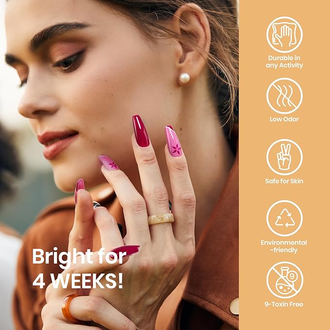 Beetles 20 Colors Gel Polish Set, 23 Pcs Red Blue Green Burgundy Shades Gel Polish with Base Matte & Glossy Top Coat Soak off Manicure Gifts for Women