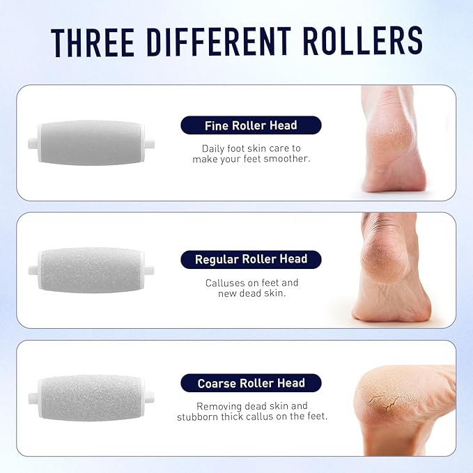 Electric Foot Callus Remover Easkep Rechargeable Portable Electronic Foot File Pedicure Tools, Waterproof 16 in 1 Callus Remover Kit, Professional Pedicure Kit for Dead Hard Cracked Dry Skin (Silver)