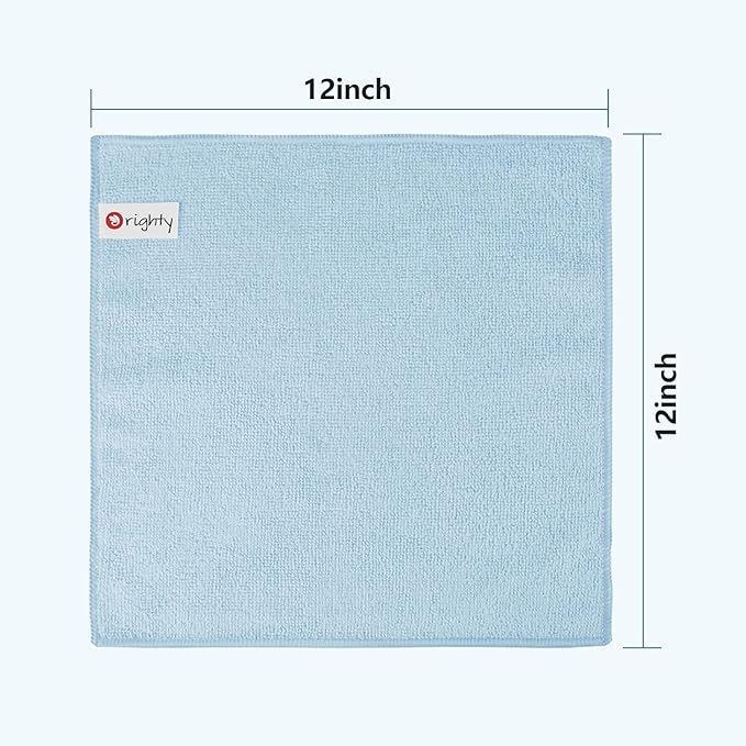 Orighty Microfiber Washcloths Bulk Towels Set 100 Pack, Highly Absorbent and Soft Feel Face Cloths, Multi-Purpose Wash Cloths & Hand Towels for Bathroom, Hotel, Spa, and Gym, 12x12 Inch, Multi-Color