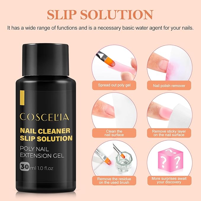 COSCELIA Gel Nail Polish Kit with U V Light Starter Kit and Drill 15 Colors Gel Polish 3 Colors Poly Extension Nail 5pcs Top Base Coat Nail Rhinestone Nail Manicure Kit Gifts for Women