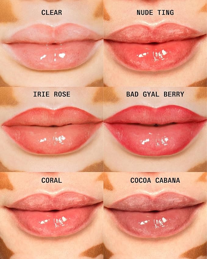 Cay Skin Isle Lip Balm SPF 30 – High Shine, Hydrating, Non-Sticky Lip Gloss in Vanilla Brown Sugar Flavor – Formulated with Natural Ingredients for All Skin Tones – 3-Pack, Clear