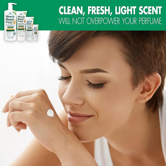 Miracle of Aloe’s Miracle Hand Repair Cream 4 oz Healing Aloe Vera Lotion for Dry, Cracked Hands with 60% Ultra Aloe Gel - Moisturizes, Softens, and Repairs - Non-Greasy (2-Pack)
