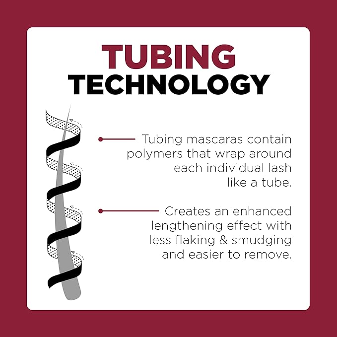 L'Oreal Paris Makeup Double Extend Tubing Mascara, Lengthening 2 Step Mascara, Smudgeproof, Black, Pack of 2