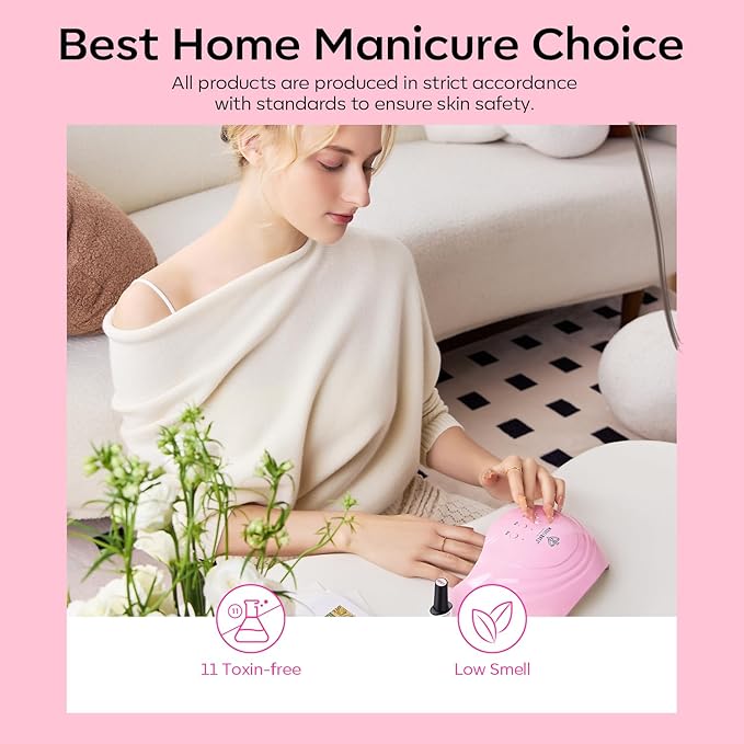 modelones Pink Glitter Gel Nail Polish Set, 6 Colors Hot Pink Tones Sparkle Pink Shades Shimmer Cat Eye for Women Girl Nail Lovers Gift Salon DIY Nail Art Gel Nail Kit