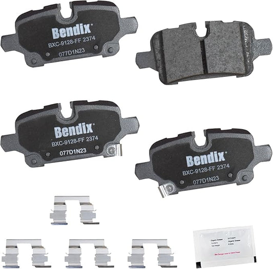 Bendix Priority1 CFC2374 Ceramic Rear Brake Pads for Chevrolet Equinox 2023-2021, Malibu 2023-2020, GMC Terrain 2023-2021