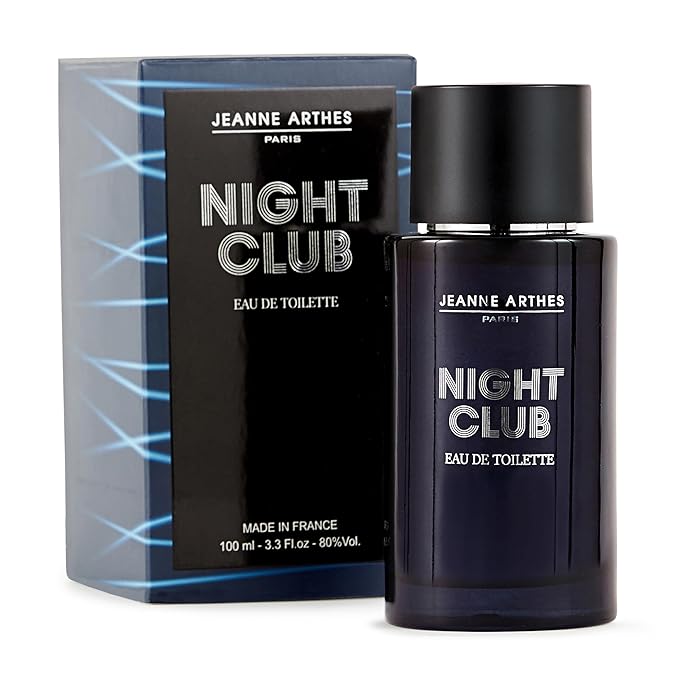 Night Club Eau De Toilette - Spray Perfume for Men - Fresh Floral Scent - Notes of Pepper, Apple, Incense, Bergamot - Made in France - 3.38 fl.oz