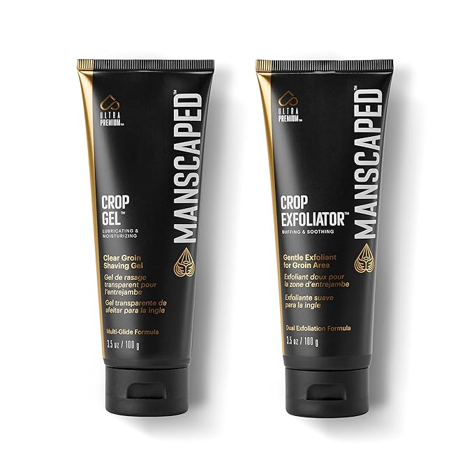 MANSCAPED® The Ultra Smooth Package, Male Hygiene Shaving Bundle With Groin Razor, Shaving Gel, and Exfoliator