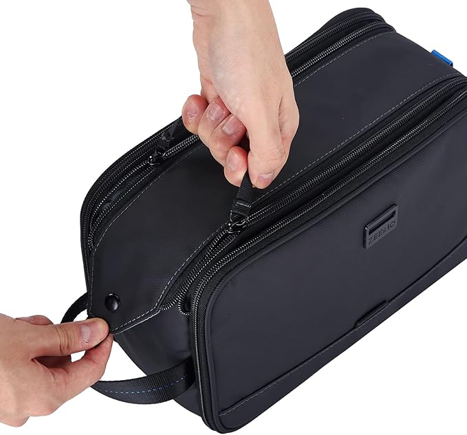 ZEEMO Toiletry Bag for Men, Water-resistant and Leak-Proof Dopp Kit with Large Capacity for Toiletries