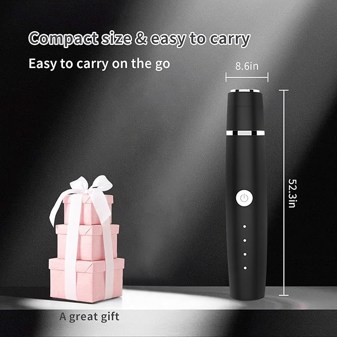 Nose Hair Trimmer for Men and Women, Eyebrow Trimmer, Electric Shaver Razor 3 in 1, Portable, Waterproof and Rechargeable for Ears, Face, Legs (Black)