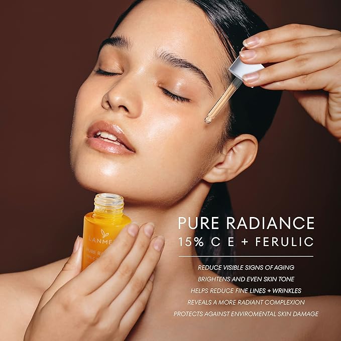 Vitamin C Serum With Ferulic Acid: CE Ferulic Face Serum With 15% Ascorbic Acid, Vitamin E, Hyaluronic Acid - Vit C Serum for Deep Hydration, Brightening, Anti-aging, Anti Wrinkle, Skin Repair 1 Fl Oz