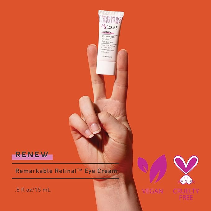 MyChelle Dermaceuticals Remarkable Retinal Eye Cream (0.5 Fl Oz) - Anti Aging Serum with Potent Vitamin A and Plant Stem Cells to Reduce Appearance of Fine Lines and Wrinkles