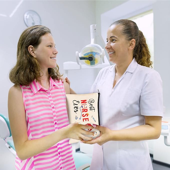 Kolewo4ever 16 Pieces Nurse Survival Kit Nurse Practitioner Gifts Nurse Appreciation Gifts Nurses Week Gifts Nursing Makeup Bags Cosmetic Funny Travel Pouch Bag for Women Nurses