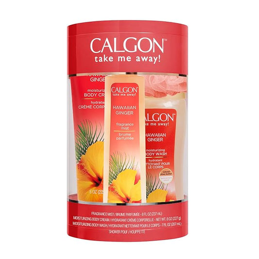 Calgon Hawaiian Ginger Body Care 4-Piece Gift Set Box