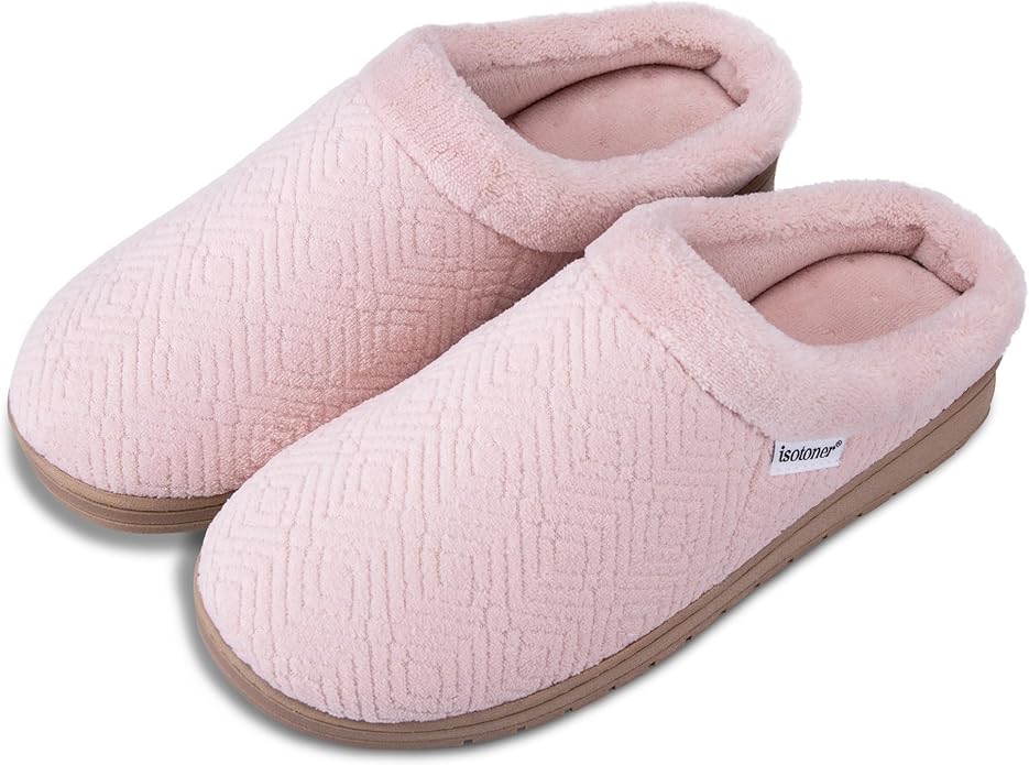 isotoner Women's Diamond Microterry Gemma Clog Slipper