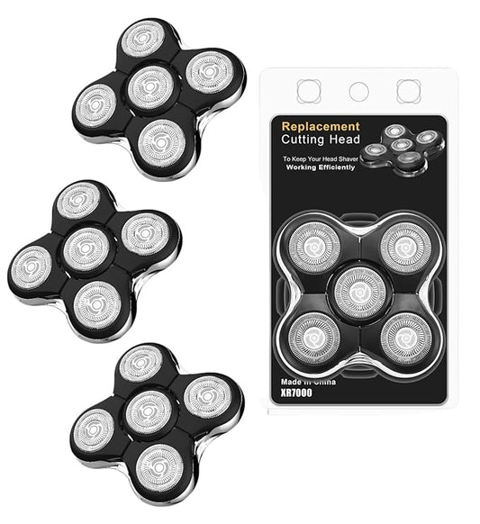 3pack Shaver Replacement Head Compatible with Remington Pro Peplacement Head for Model XR7000 Shaver,Replacement Blades Precision Electric Shaving for Bald Men