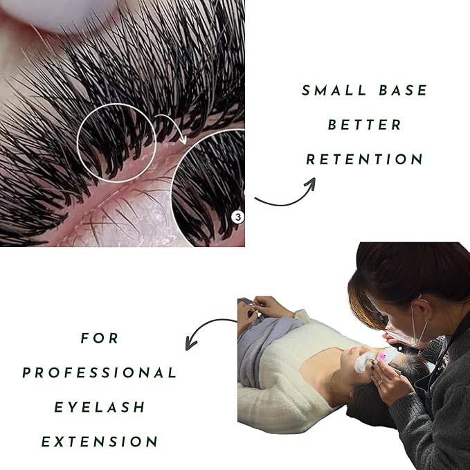 Promade XXL Box - 1200 FANS | Pinneacle Premade Volume Fans For Eyelash Extensions | 8 sizes-in-1 Box | 9mm-16mm | C, CC, D & L curl | 0.07 | 10D Volume (10D - D curl - 9-16mm)