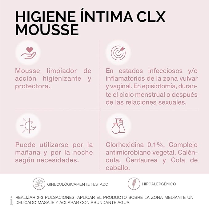Gynelaude Higiene Íntima Clx Mousse 200Ml