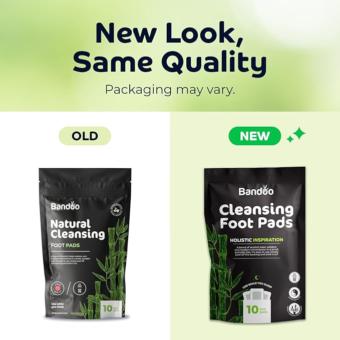 Bandoo Foot Pads | Original | Rana Pads | Premium Natural Bamboo Vinegar Foot Care Pads | Japanese Foot Pads | 10 Pads