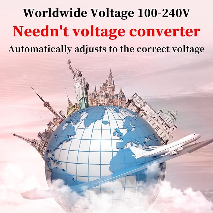 New Upgrade 1.5 Inch Thermal Brush Create Loose & Volume Curls Digital Display 9 Heat Settings Tourmaline Ionic Hair Curler 1 1/2 Inch Curling Iron Brush Dual Voltage for Traveling